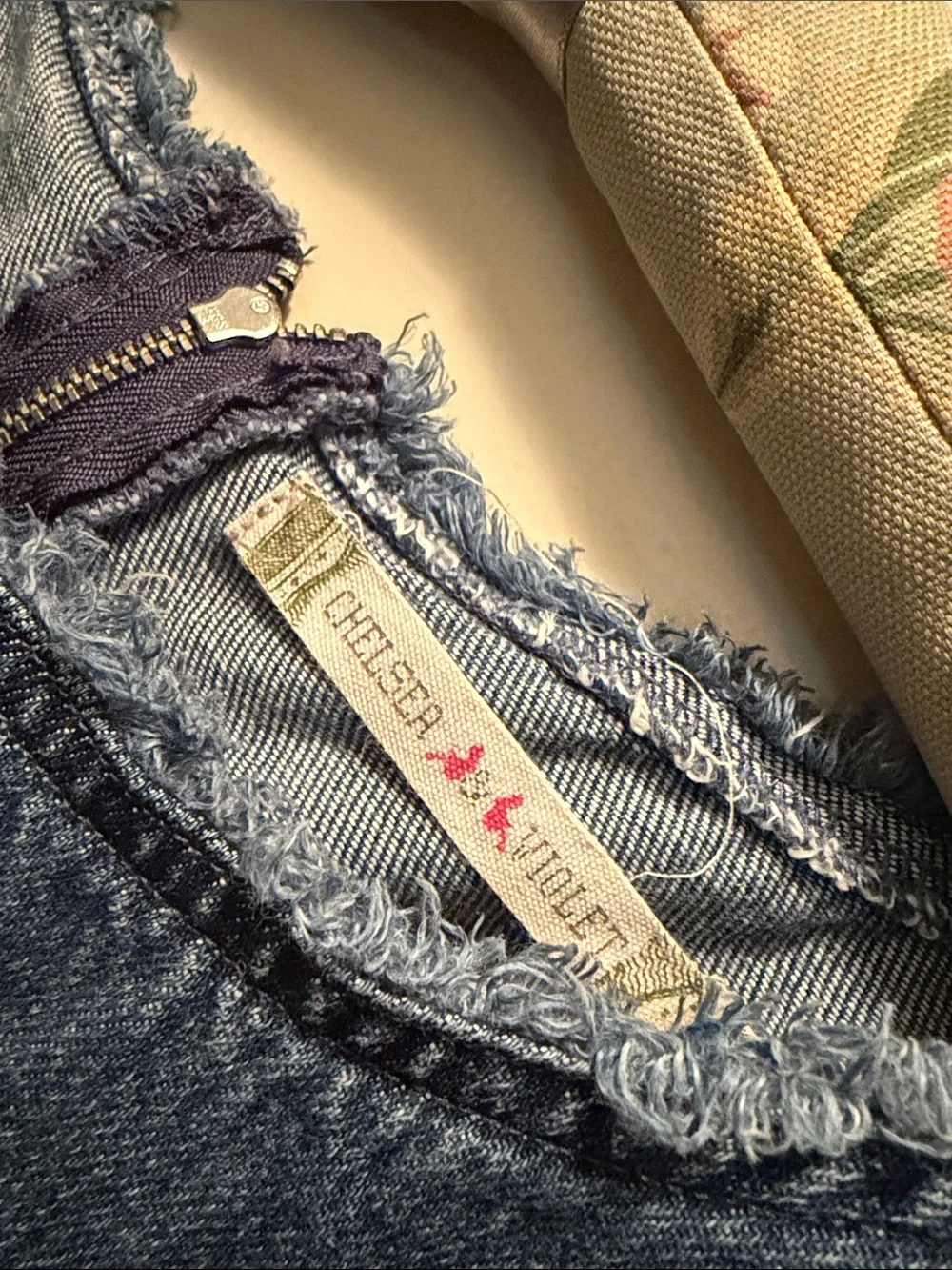 Chelsea & Violet Light Blue Denim Short Sleeve Top